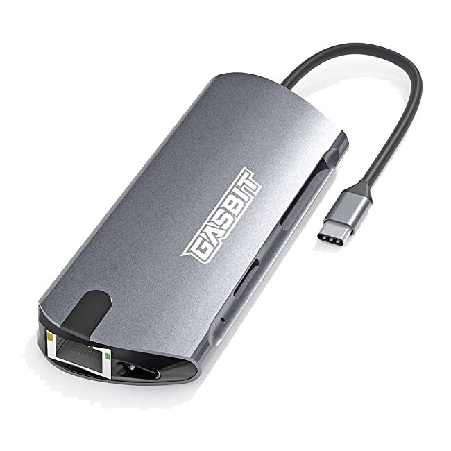GASBIT 10-in-1 USB C Hub Multiport Adapter